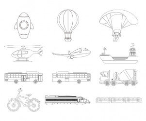 교통기관 색칠 모음