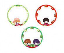 김장 원형 라벨