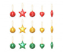 크리스마스 장식(잎사귀)