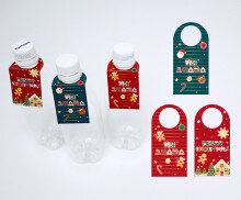 크리스마스 물병 고리(생수텍)