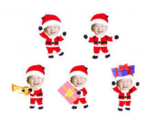 산타클로스 합성이미지(아이)