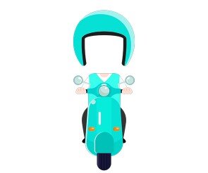 배달기사 오토바이 합성이미지