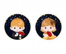 졸업 라벨(턱시도,드레스)