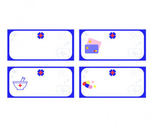 약국 이름표(문구없음)