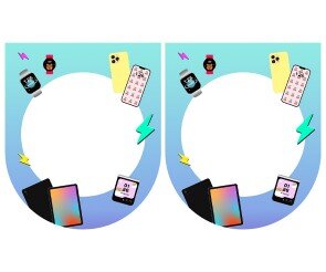 [개별도안] 스마트폰 가게놀이 가랜드