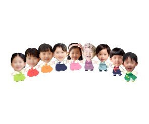 강강술래 하는 아이들 합성이미지