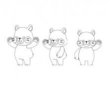 곰 색칠 모음