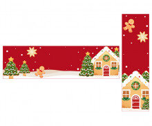 크리스마스 과자집 가로 세로 배너(문구없음)
