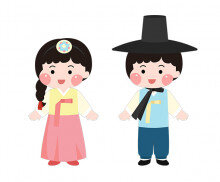 대한민국 전통의상 입은 아이