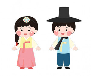 대한민국 전통의상 입은 아이