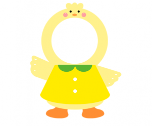 병아리 합성이미지