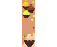 시원달콤한 팥빙수 세로 배너(문구없음)