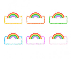 무지개 이름표