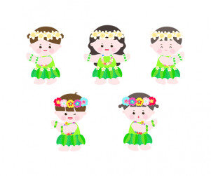 훌라춤 추는 아이