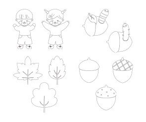 가을 색칠 모음