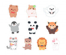 파티 복장 동물