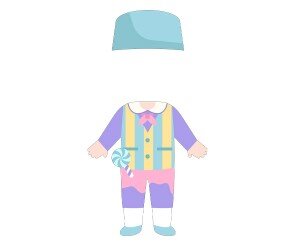 사탕가게 남자 직원 합성이미지