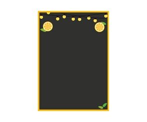 귤 카페 메뉴판