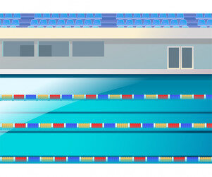 올림픽 수영 경기장 배경