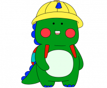 모자 쓴 공룡 캐릭터