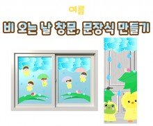 비 오는 날 창문, 문장식 만들기