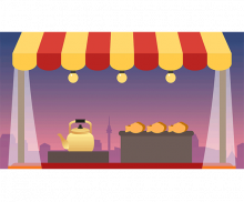 붕어빵 가게 배경