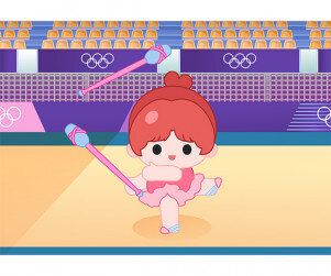 체조 경기장 배경