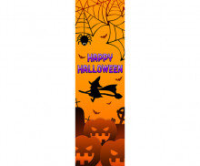 [개별도안] HAPPY HALLOWEEN 세로 배너(주황)