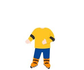 롤러스케이트 타는 아이 합성이미지