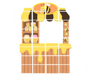 벌꿀 가게 만들기