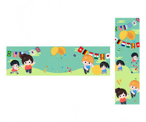 신나는 운동회 가로 세로 배너(문구없음)