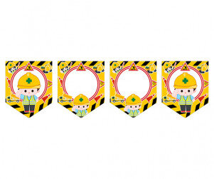 [개별도안] 공사 중 안전제일 가랜드