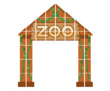 동물원 입구 만들기 (나무)