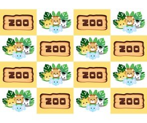 동물원 ZOO 포토월 만들기