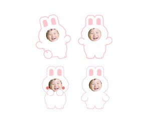 토끼 합성이미지