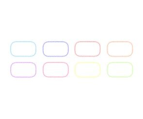 둥근 사각 이름표(기본)(파스텔)
