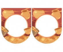 [개별도안] 흙 전시회 가랜드