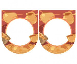 [개별도안] 흙 전시회 가랜드