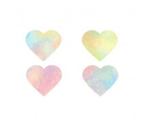 하트 이름표(파스텔)