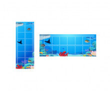 바닷속에 사는 친구들 원고지 레터링(문구없음)