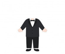 턱시도 합성이미지