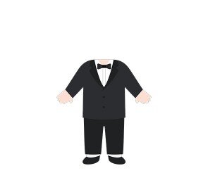 턱시도 합성이미지