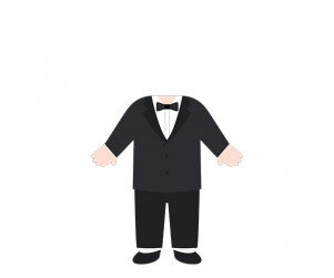 턱시도 합성이미지