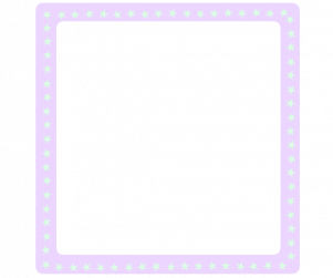 연보라 별 정사각 테두리