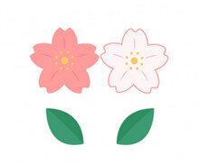 [개별도안] 봄꽃 도장을 찍어요 가랜드