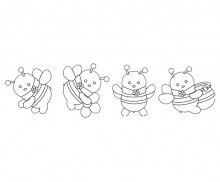 꿀벌 색칠 모음