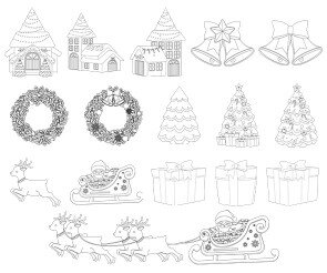 크리스마스 색칠 모음