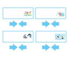 워터파크 놀이 안내판(문구없음)
