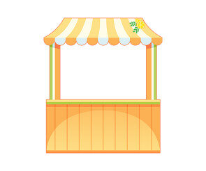 여름 음식 가게 가판대