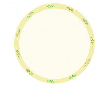 봄나물 원형 라벨